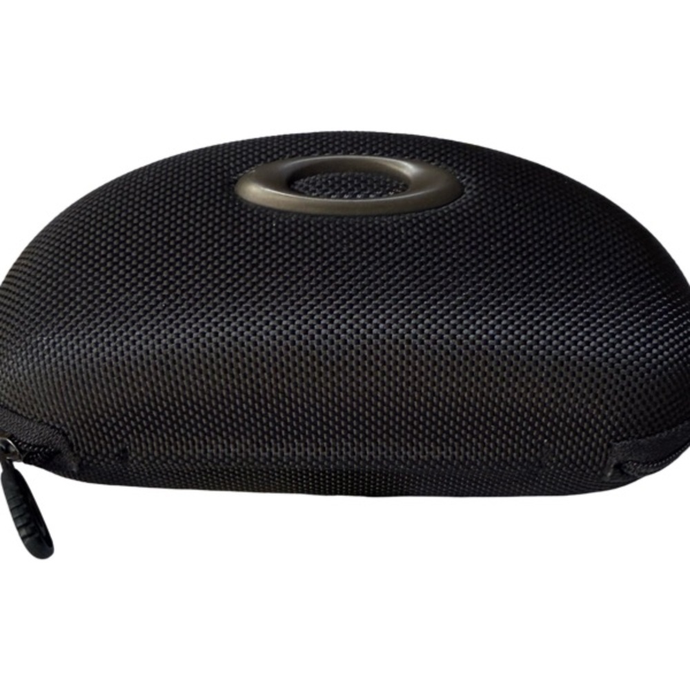 Empty Oakley Sunglass Hard Case Only Black Zipper Cushioned - Picture 3 of 4